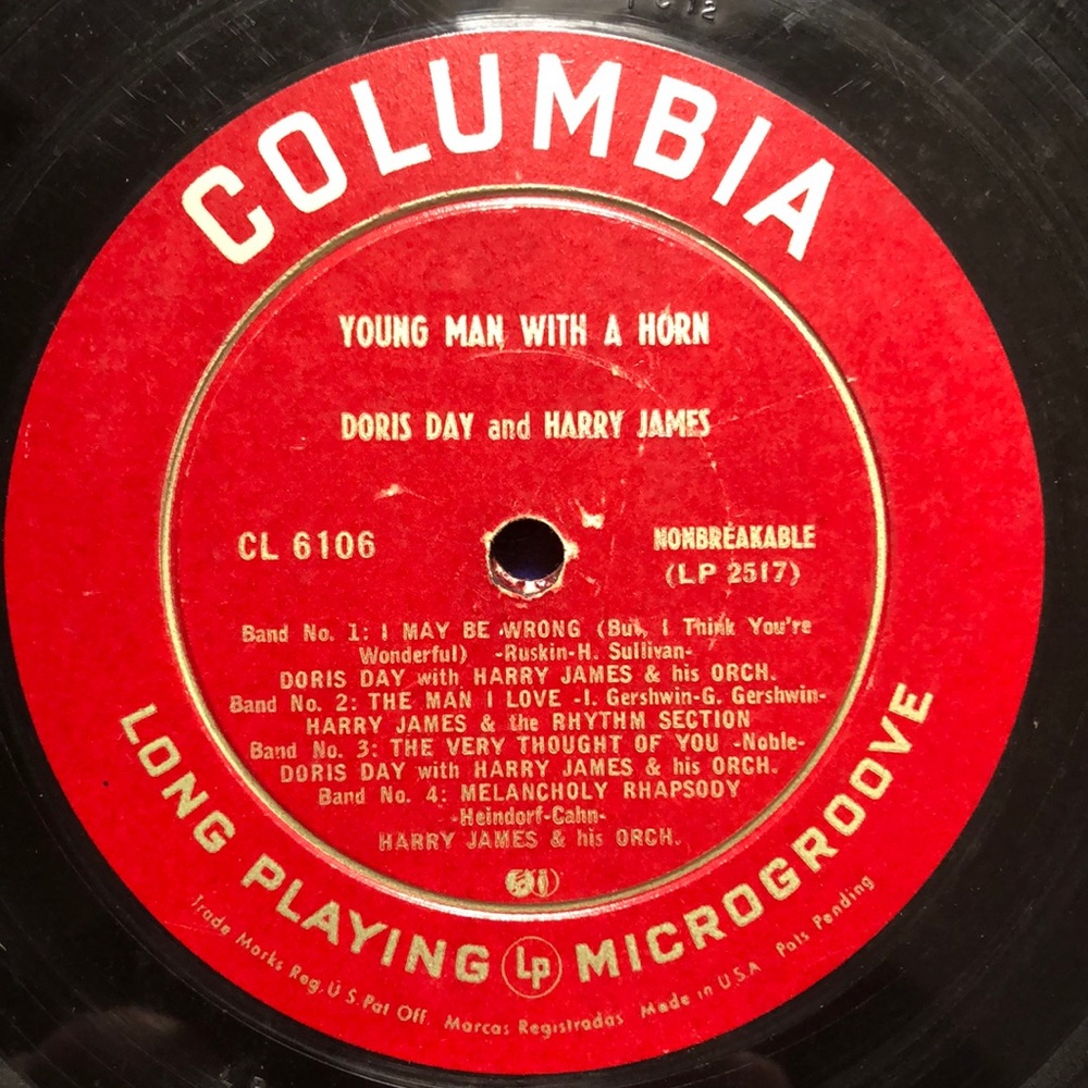 Doris Day And Harry James Young Man With A Horn Record '50